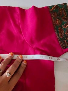 Akshara  maroon Embellished Saree