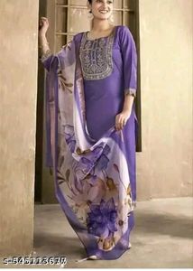 Elegant Purple Kurta Set