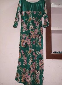 Floral Green Kurti
