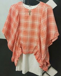 Peach&White Bodycon Dress