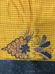 NEW YELLOW &amp; PINK DRESS MATERIAL