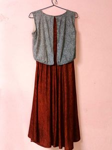 Elegant Two-Tone Dress