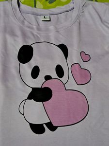 Lavender Polyester Tshirt