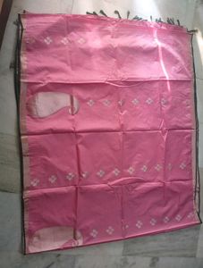 Pink soft silk saree