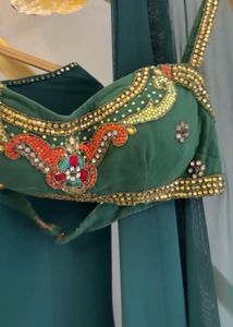 Elegant Green lehenga Set &amp; Dupatta