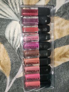 10 Mini Ronzile Lipstick Ekdum New Unused H