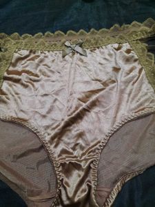 Brown Lace Trim Panties