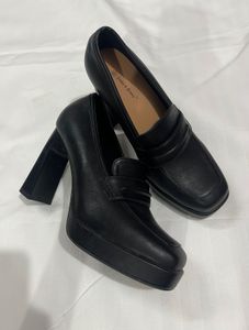 Black Pinteresty Platform Loafers