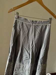 Loro Piana Embroidered Flared MIDI Skirt