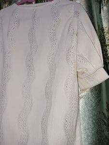 Cream Colour Top For Girls