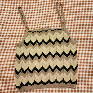 🐝Zigzag Knit Cami Top🐝