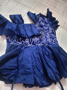 Blue Flowery Top