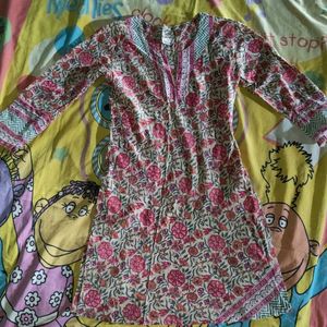 Floral Print Kurta