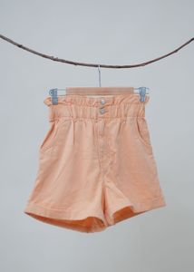 Peach High-Waisted Shorts