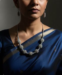 Elegant Silver Tone Necklace