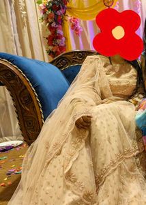 Beautiful Wedding Lehenga With Double Cancan