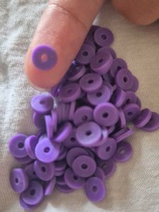 Purple Clay Beads 🎀