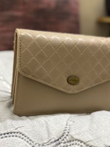 Beige Chain Shoulder Bag