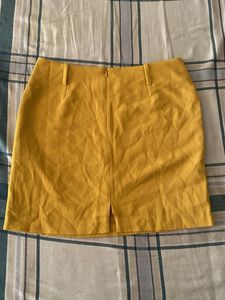 Mustard Mini Skirt