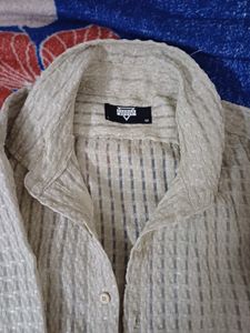 Textured Button-Down Shirt