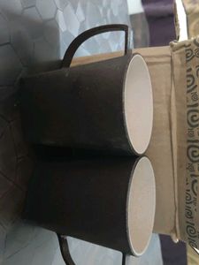 Set of 2 Black Mugs