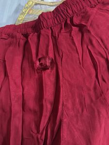 Maroon &amp; Silver Embellished Kurta