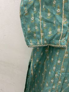 Women Flare Long Gown With Gotta Patti Work