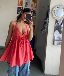 Pink Lace Top