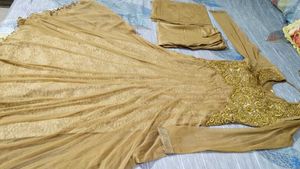 Beautiful Golden Kurta Set