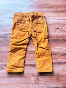 Boys Cute Mustard Corduroy Pants