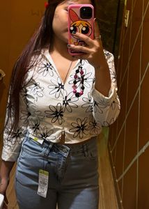Floral Crop Shirt