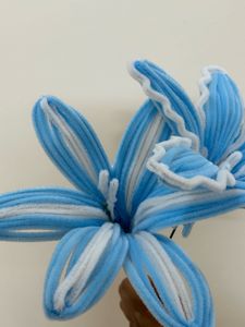 Blue Lily 🩵Pipe cleaner flowers
