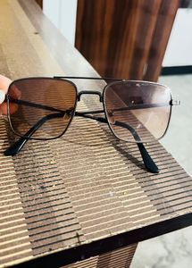 Square Shape Sunglasses In Brown Shade