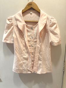 Vintage-Style Beautiful Pink Top