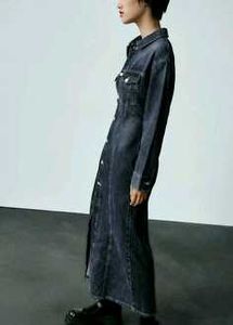 ZARA TRF Long Denim Dress