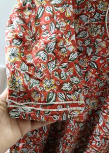 Floral Print Ethnic Kurta