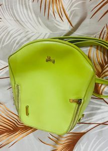 Baggit Brand Green Sling Cum Bagpack Office Style