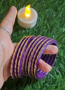 Golden And Purple Bangles💜✨️