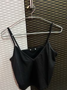 Black Camisole || V-Neck Spaghetti Top