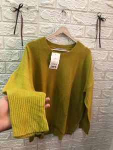 Fusion Max Yellow Knit Sweater