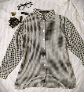 Patterned Button-Down Shirt