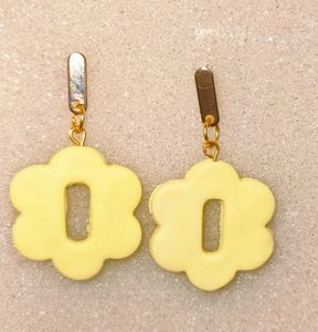 Combo Pastel Yellow Floral Earrings