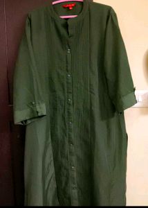 Green Button-Down Top