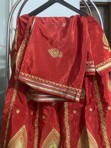 Red Embroidered Lehenga Choli
