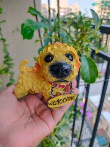 Cute Puppy Figurine For Home, Garden And Planters