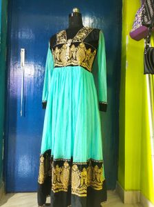 Anarkali With Dupatta And Churidaar.