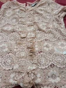 Lace Top with Ruffles