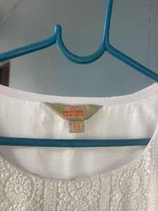 White Lace Women Kurta