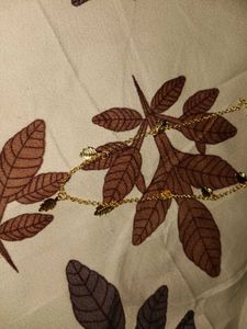 Leaf Charm Gold Anklet