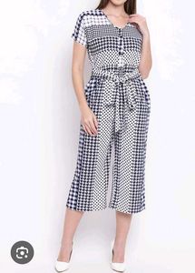 White With Blue Striped Dresses (Women's)